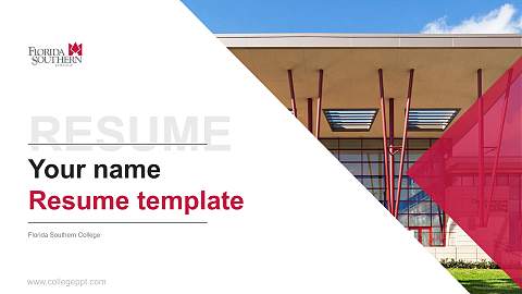 Florida Southern College Resume PPT Template