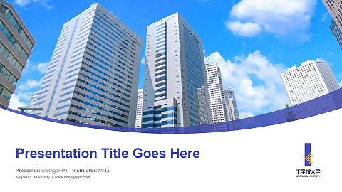 Kogakuin University Course/Courseware Creation PPT Template