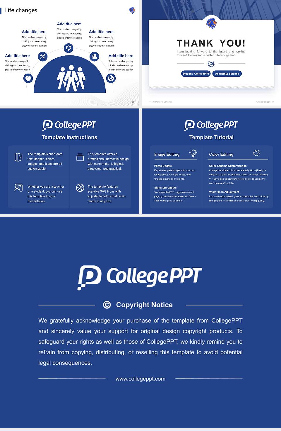 Florida Memorial University National Scholarship Defense PPT Template4:3 ratio PPT effect preview image4