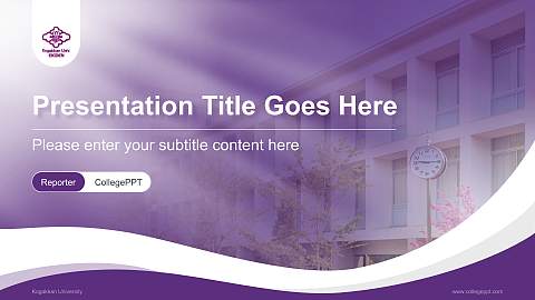 Kogakkan University Lecture Sharing and Networking Event PPT Template