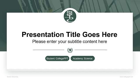 Keisen University National Scholarship Defense PPT Template
