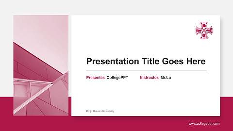 Kinjo Gakuin University General Purpose PPT Template