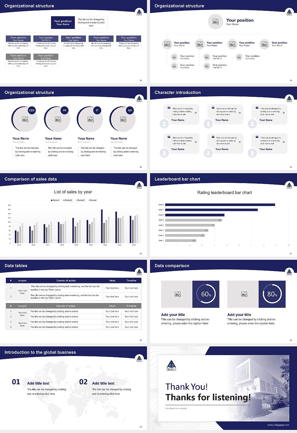 Kobe International University Academic Presentation/Research Findings Report PPT Template16:9 ratio PPT effect preview image4