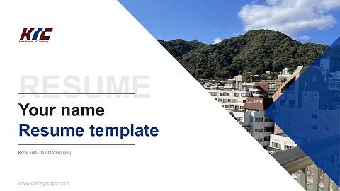 Kobe Institute of Computing Resume PPT Template