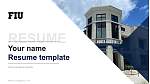 Florida International University Resume PPT Template