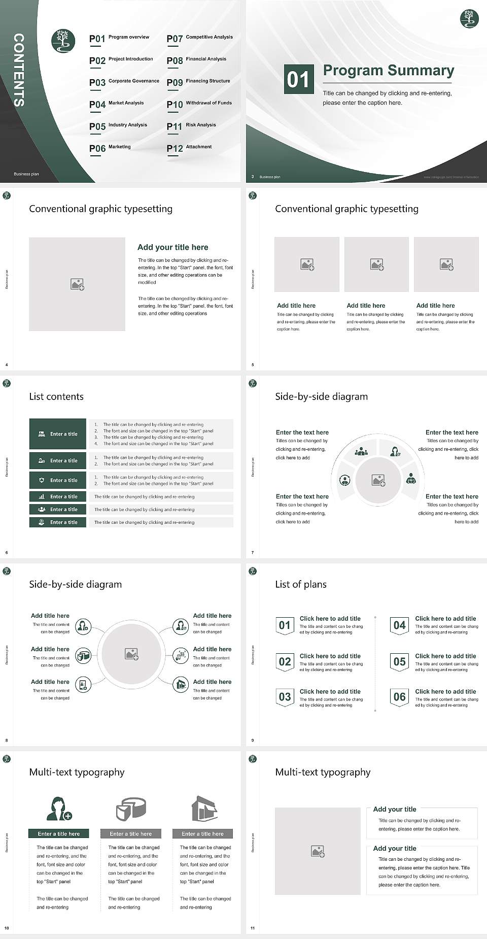 Keisen University Competition/Entrepreneurship Contest PPT Template4:3 ratio PPT effect preview image2