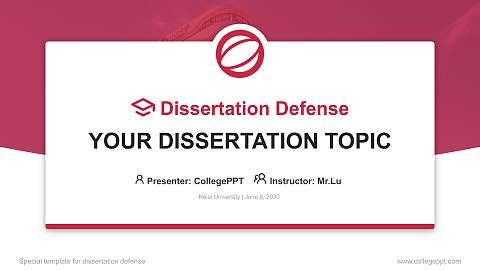 Keiai University Graduation Thesis Defense PPT Template