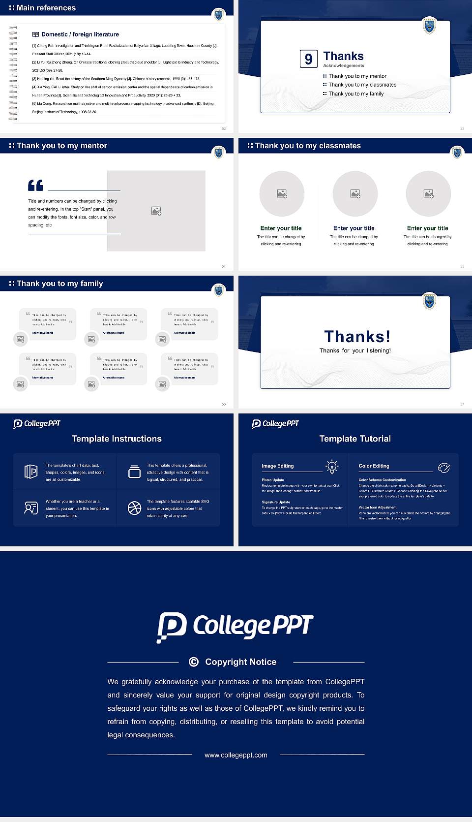 Florida College of Integrative Medicine Graduation Thesis Defense PPT Template16:9 ratio PPT effect preview image7
