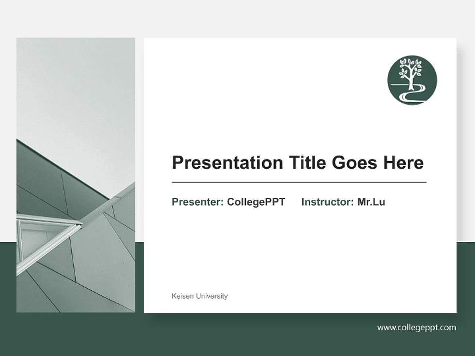 Keisen University General Purpose PPT Template4:3 ratio PPT effect preview image6