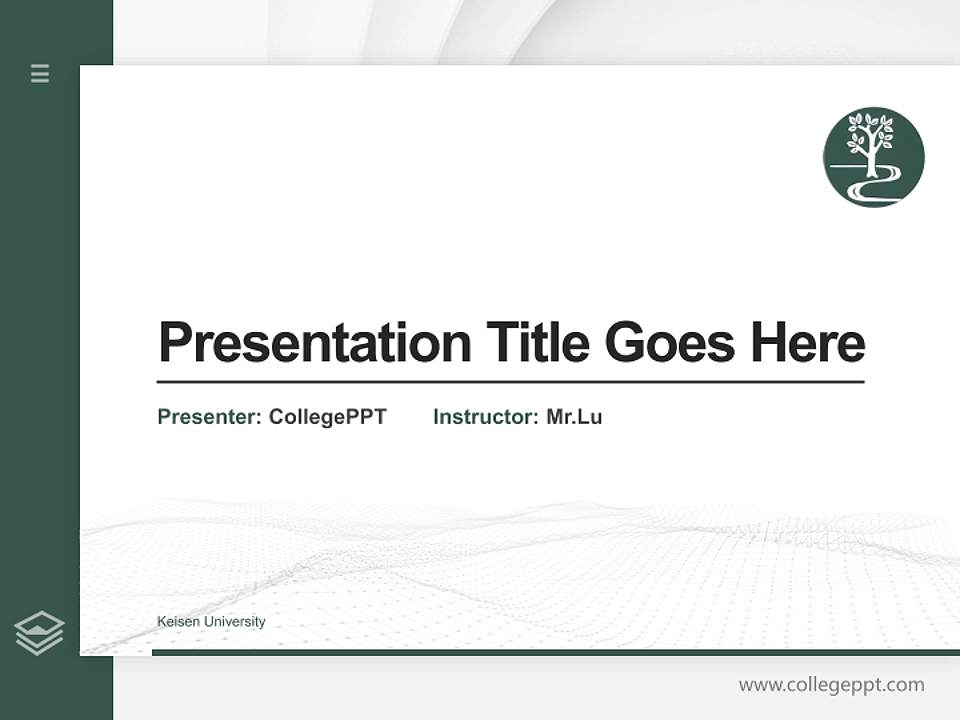 Keisen University Thesis Proposal/Graduation Defense PPT Template4:3 ratio PPT effect preview image5