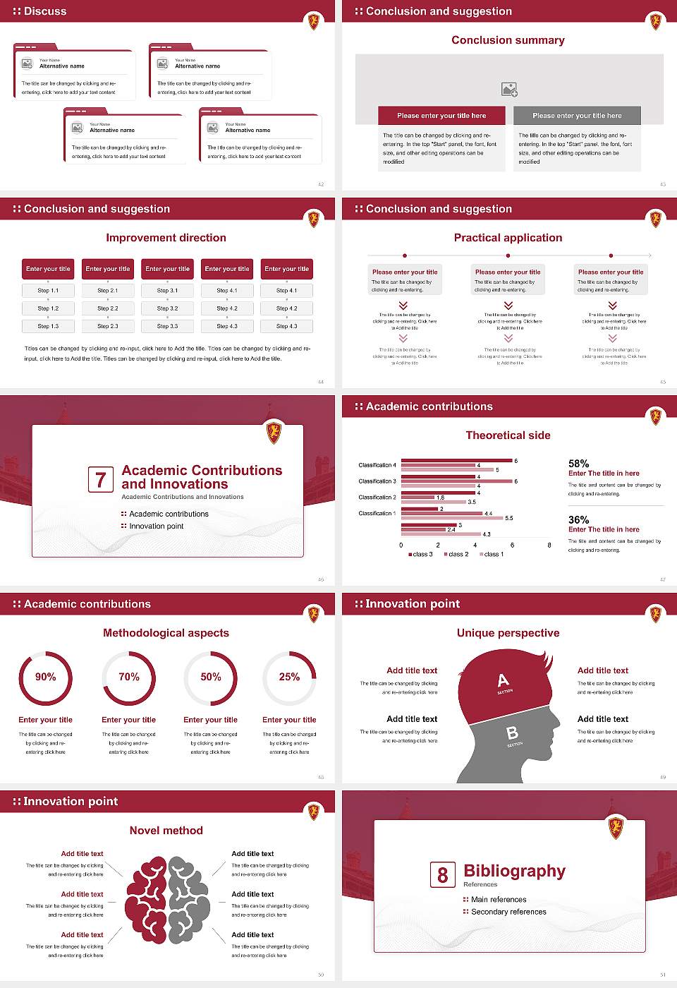 Flagler College Graduation Thesis Defense PPT Template16:9 ratio PPT effect preview image6