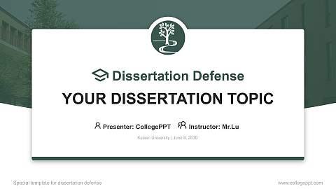 Keisen University Graduation Thesis Defense PPT Template