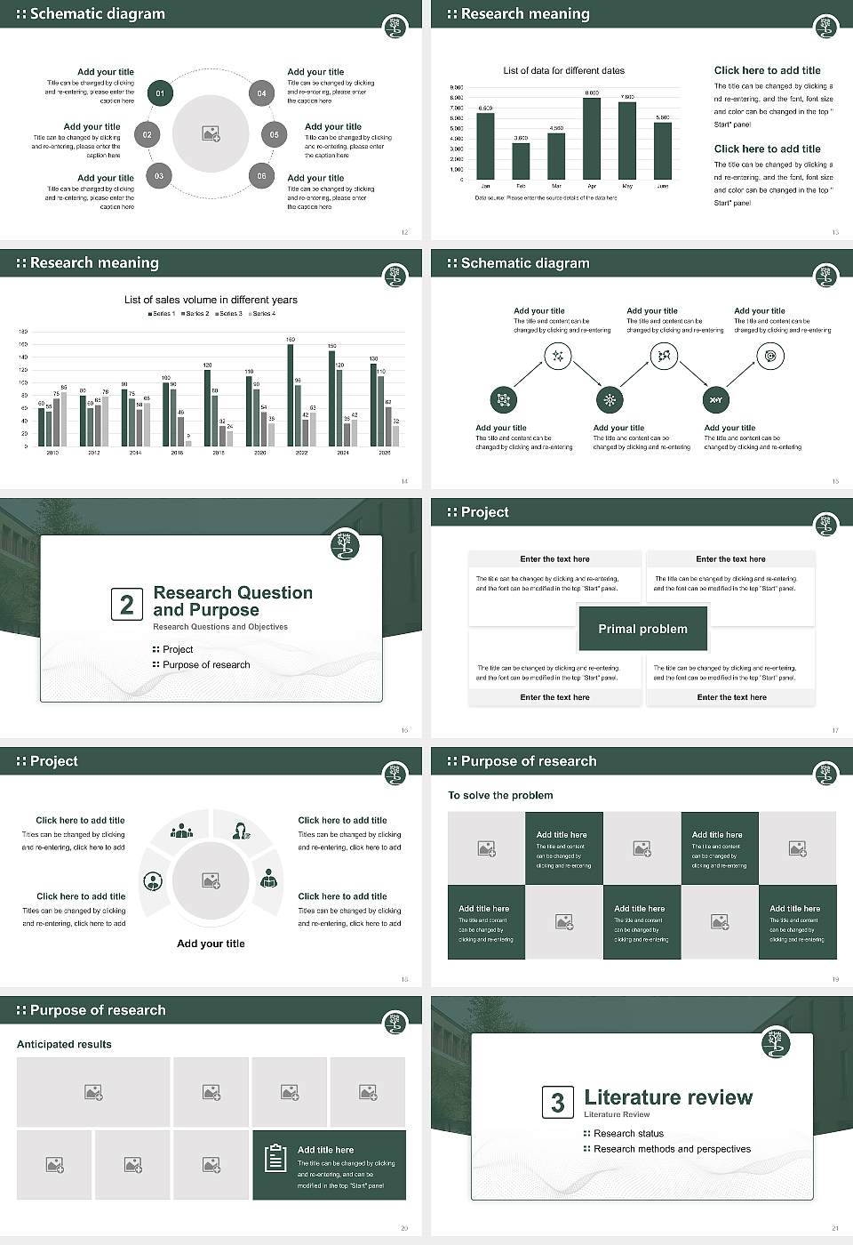Keisen University Graduation Thesis Defense PPT Template16:9 ratio PPT effect preview image3