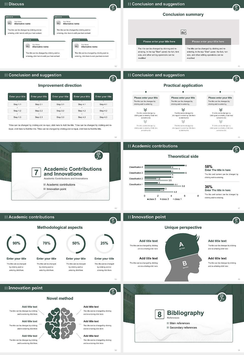 Keisen University Graduation Thesis Defense PPT Template16:9 ratio PPT effect preview image6