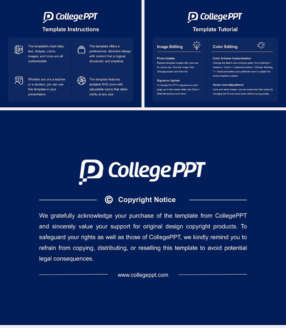 Florida College of Integrative Medicine Course/Courseware Creation PPT Template4:3 ratio PPT effect preview image5