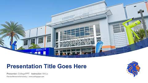Florida Memorial University Course/Courseware Creation PPT Template