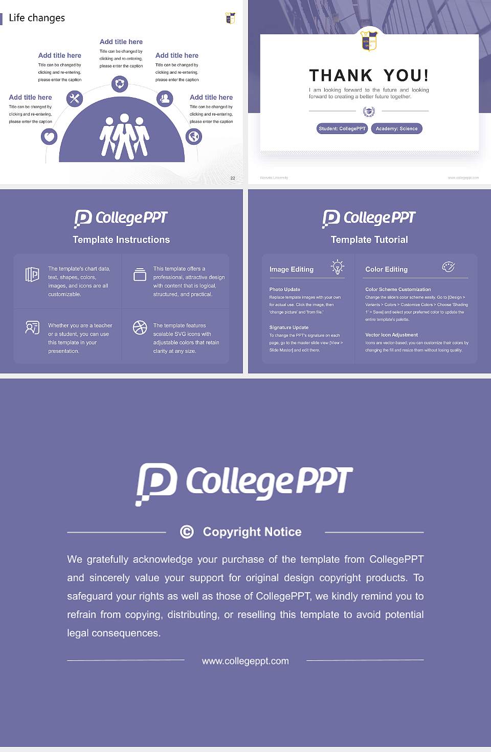 Kitasato University National Scholarship Defense PPT Template4:3 ratio PPT effect preview image4