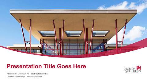 Florida Southern College Course/Courseware Creation PPT Template