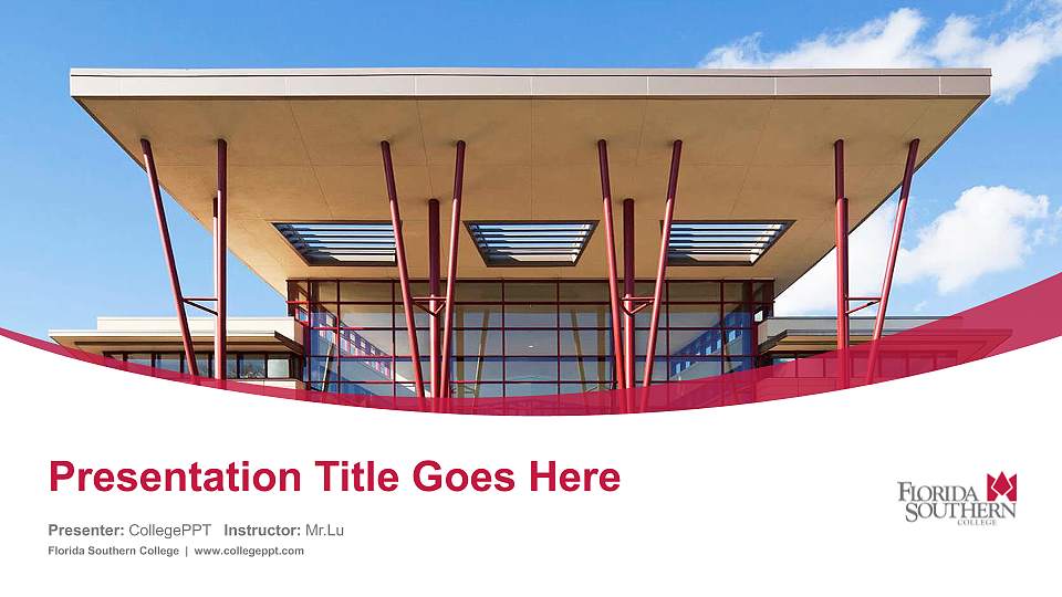 Florida Southern College Course/Courseware Creation PPT Template16:9 ratio PPT effect preview image
