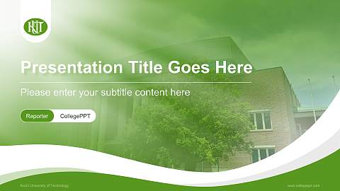 Kochi University of Technology Lecture Sharing and Networking Event PPT Template