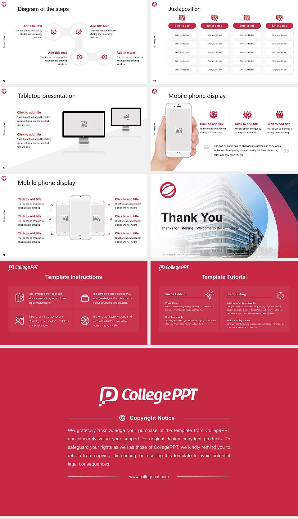 Keiai University Competition/Entrepreneurship Contest PPT Template16:9 ratio PPT effect preview image9