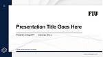 Florida International University Thesis Proposal/Graduation Defense PPT Template