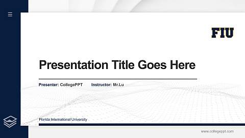 Florida International University Thesis Proposal/Graduation Defense PPT Template