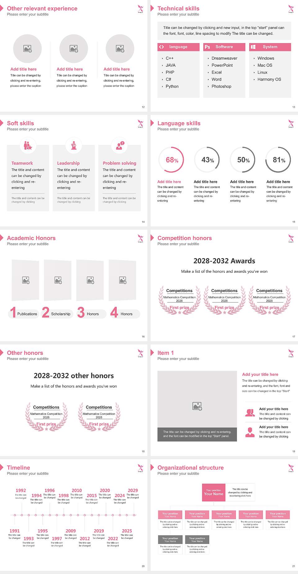 Kobe City College of Nursing Resume PPT Template4:3 ratio PPT effect preview image3