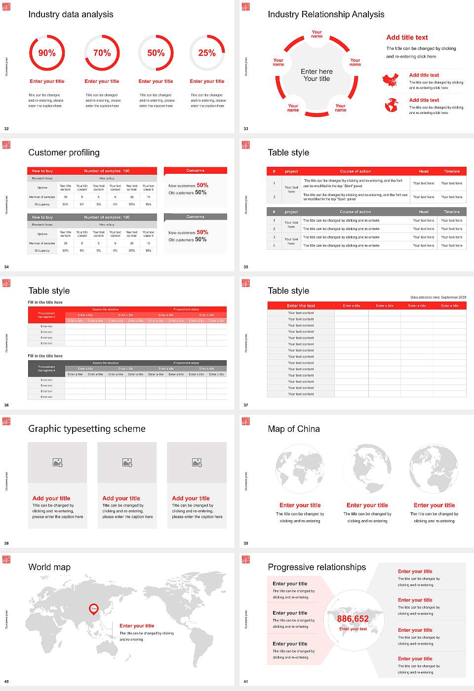 Five Branches University Competition/Entrepreneurship Contest PPT Template16:9 ratio PPT effect preview image5