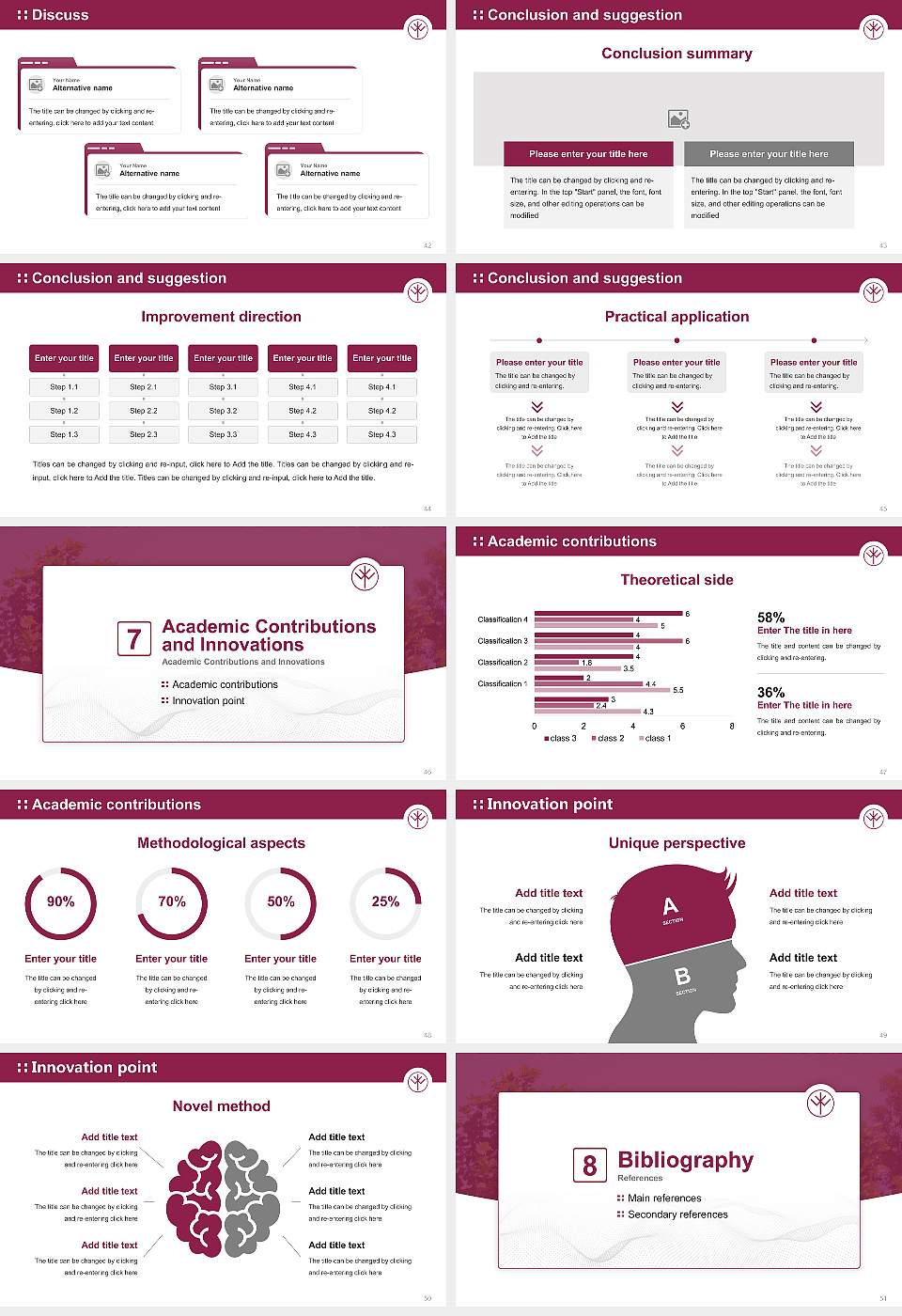 Keiwa College Graduation Thesis Defense PPT Template16:9 ratio PPT effect preview image6