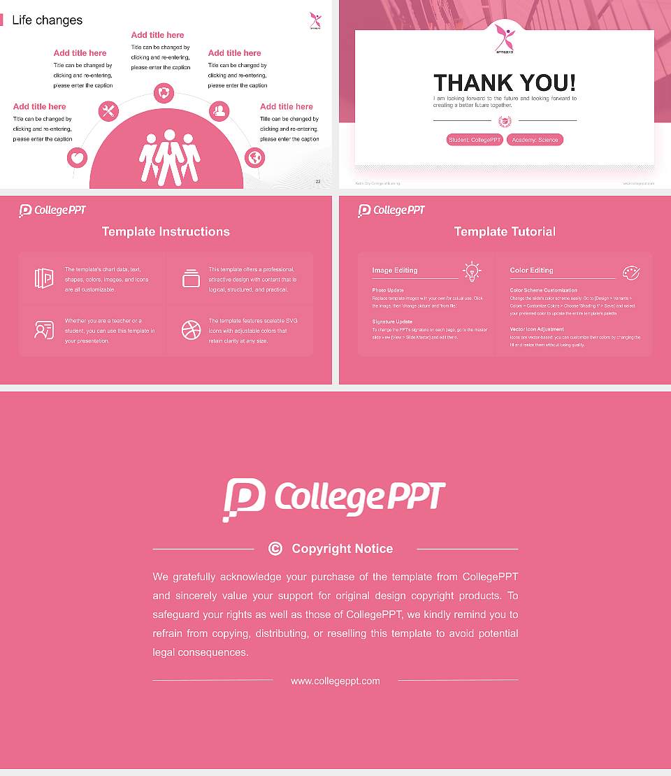 Kobe City College of Nursing National Scholarship Defense PPT Template16:9 ratio PPT effect preview image4