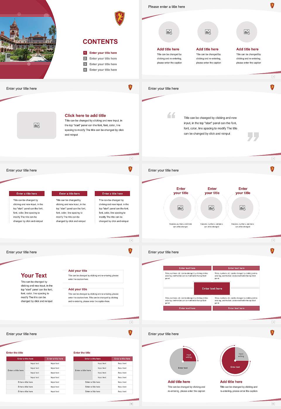 Flagler College Course/Courseware Creation PPT Template16:9 ratio PPT effect preview image2