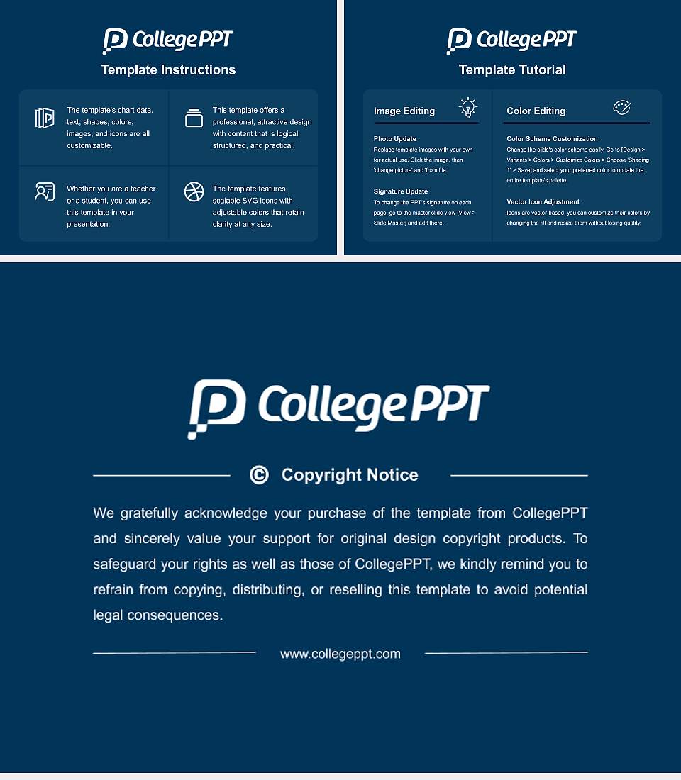 Kobe College Course/Courseware Creation PPT Template4:3 ratio PPT effect preview image5