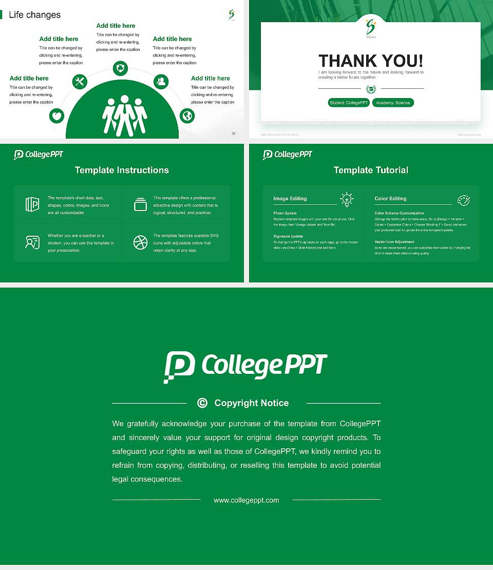 Kobe Shinwa Women’s University National Scholarship Defense PPT Template16:9 ratio PPT effect preview image4