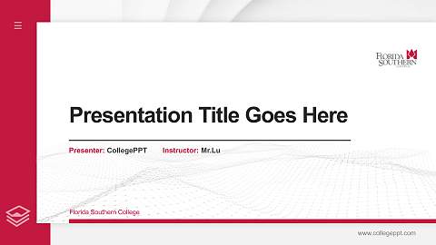 Florida Southern College Thesis Proposal/Graduation Defense PPT Template