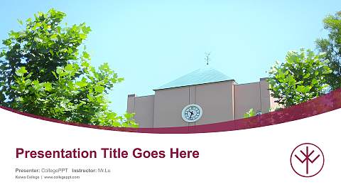 Keiwa College Course/Courseware Creation PPT Template