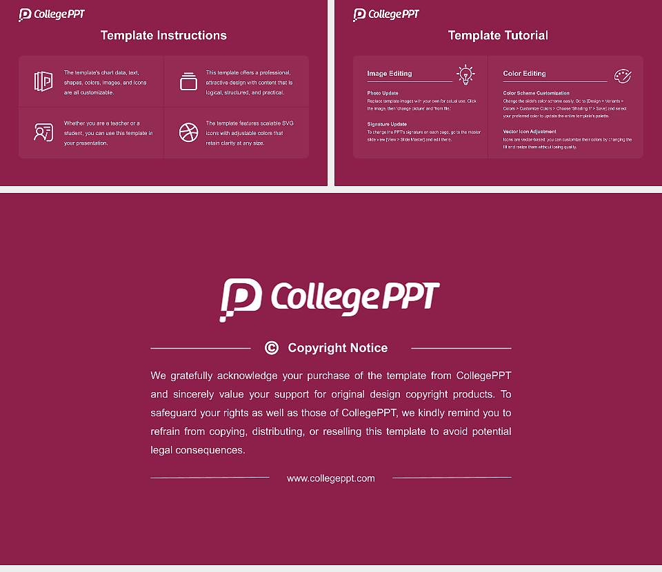 Keiwa College Course/Courseware Creation PPT Template16:9 ratio PPT effect preview image5