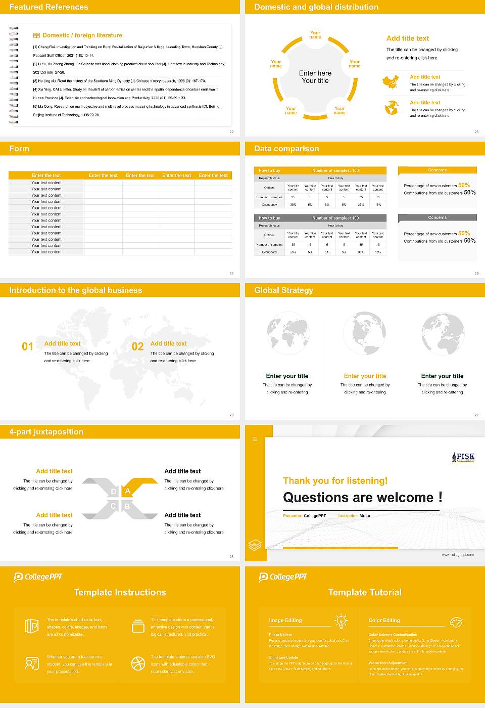 Fisk University Thesis Proposal/Graduation Defense PPT Template16:9 ratio PPT effect preview image4