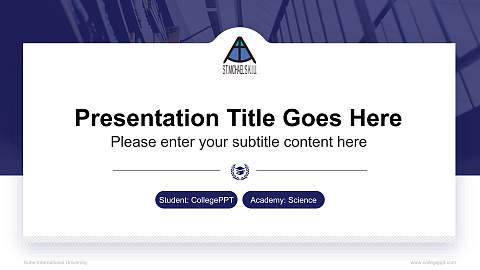 Kobe International University National Scholarship Defense PPT Template