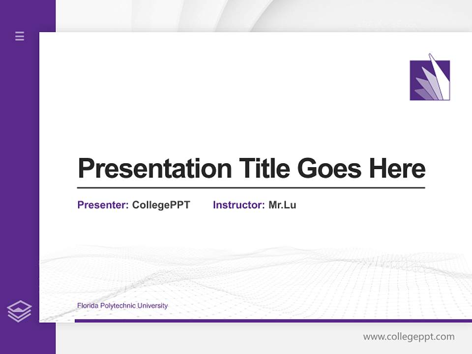 Florida Polytechnic University Thesis Proposal/Graduation Defense PPT Template4:3 ratio PPT effect preview image5