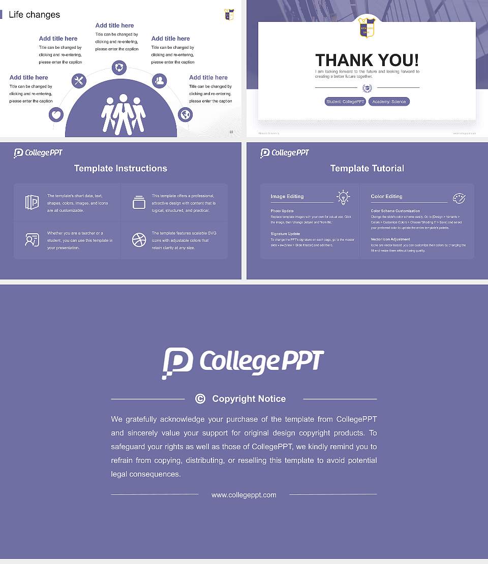 Kitasato University National Scholarship Defense PPT Template16:9 ratio PPT effect preview image4