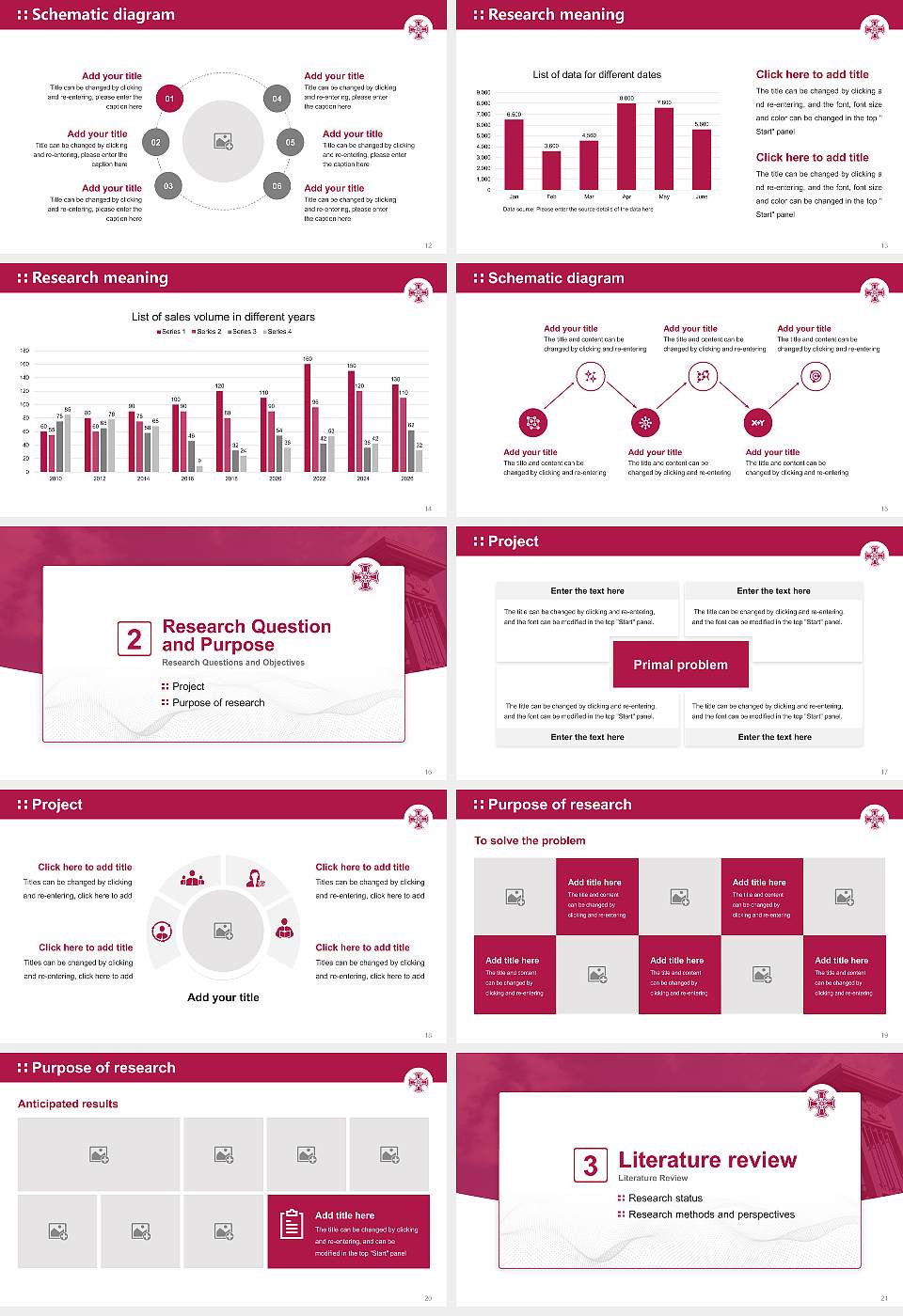Kinjo Gakuin University Graduation Thesis Defense PPT Template16:9 ratio PPT effect preview image3