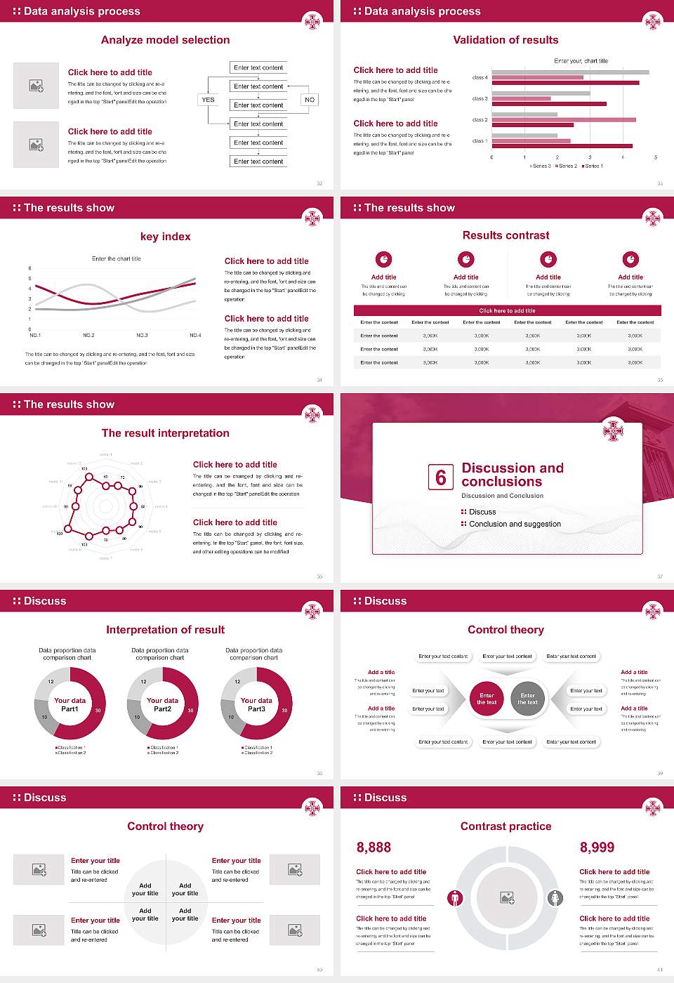 Kinjo Gakuin University Graduation Thesis Defense PPT Template16:9 ratio PPT effect preview image5