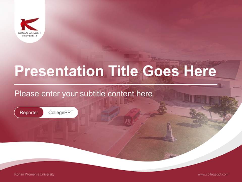 Konan Women’s University Lecture Sharing and Networking Event PPT Template4:3 ratio PPT effect preview image4