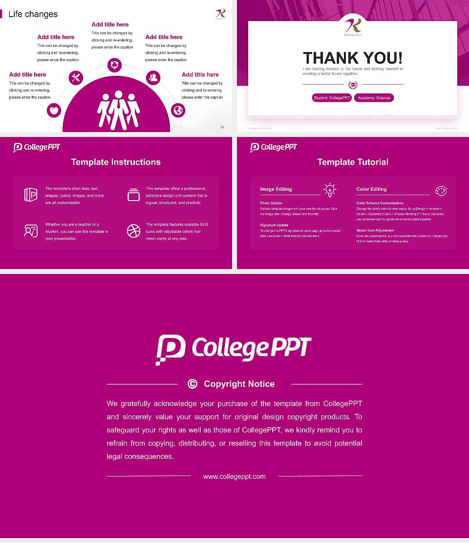 Kokugakuin University National Scholarship Defense PPT Template16:9 ratio PPT effect preview image4