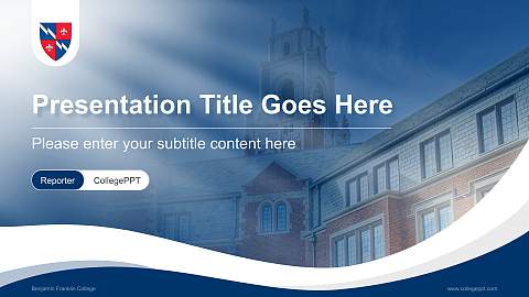 Benjamin Franklin College Lecture Sharing and Networking Event PPT Template