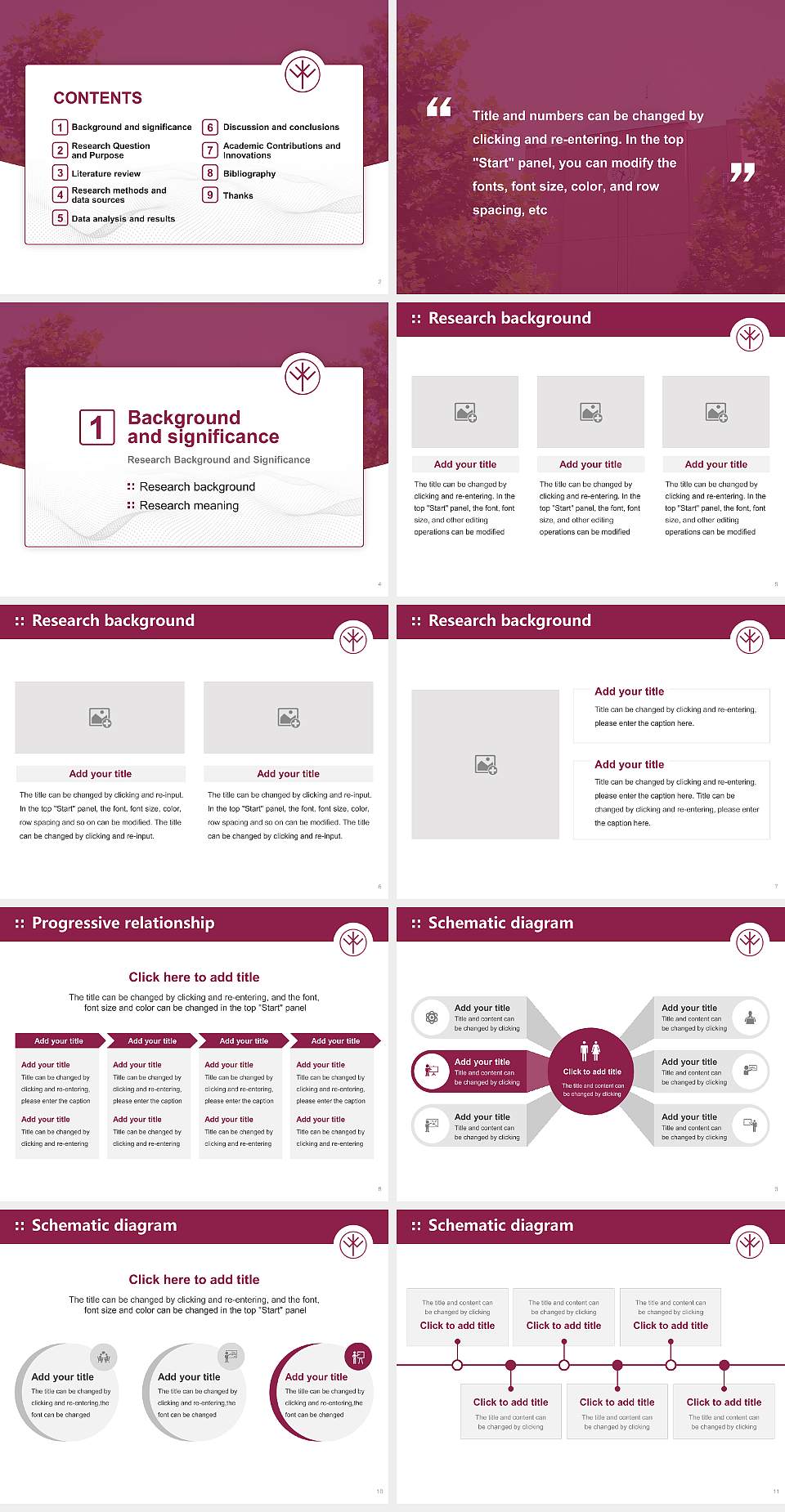 Keiwa College Graduation Thesis Defense PPT Template4:3 ratio PPT effect preview image2