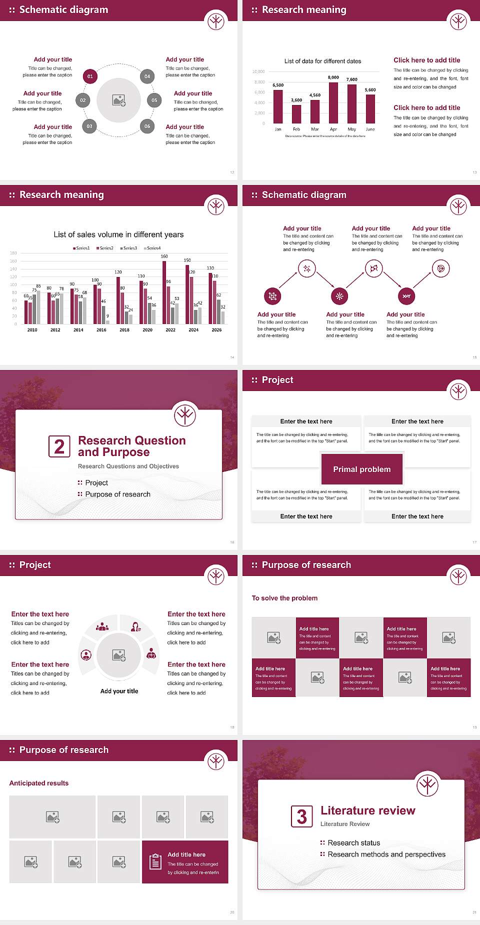 Keiwa College Graduation Thesis Defense PPT Template4:3 ratio PPT effect preview image3