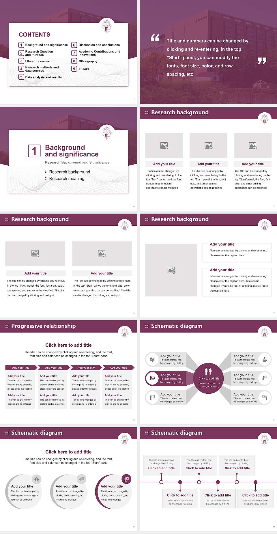 Kawamura Gakuen Woman’s University Graduation Thesis Defense PPT Template4:3 ratio PPT effect preview image2