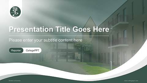 Keisen University Lecture Sharing and Networking Event PPT Template